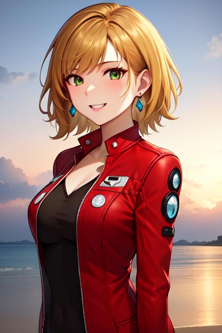 40101-2667920637-((extreme detail)),(ultra-detailed), extremely detailed CG unity 8k wallpaper, nozomi, red jacket, blue earrings, smile, teeth,.png